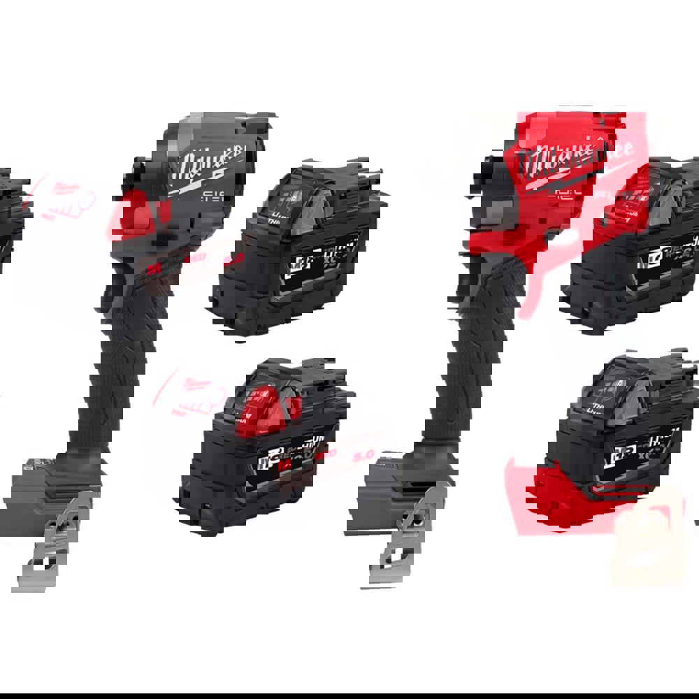 Power Tool Batteries; Battery Voltage: 18.00 ; Battery Chemistry: Lithium-ion ; Battery Capacity (Ah): 5.00 ; Battery Series: RED LITHIUM ; For Use With: Milwaukee 18V Cordless Tools ; Charging Time: 110.00 min